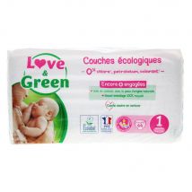 Love&Green Pannolini ipoallergenici Taglia 1 da 2 a 5 kg x44 - Easypara