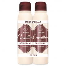 Cavaillès Deodorante uomo 48H Freschezza Spray 2x150ml - Easypara