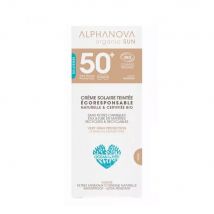 Alphanova Organic Sun Crema colorata bio ad altissima protezione Spf50+ Pelle Sensibile e Reattiva 50g - Easypara