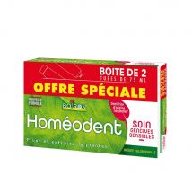 Boiron Homeodent Dentifricio completo per la cura delle gengive alla clorofilla 2x75ml - Easypara