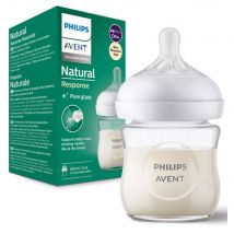 Avent Natural Response Biberon di vetro dalla nascita 120 ml - Easypara