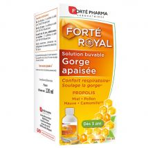 Forté Pharma Forté Royal Soluzione potabile lenitiva per la gola Da 3 anni Gusto caramello 120 ml - Easypara