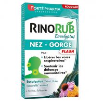 Forté Pharma RinoRub Flash naso e gola Eucalipto 15 compresse - Easypara
