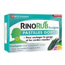 Forté Pharma RinoRub Pastiglie per la gola Eucalipto 20 compresse - Easypara