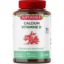 Superdiet Calcio-Vitamina D 150 capsule - Fatto in Francia - Easypara