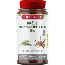 Superdiet Prele-Harpagophytum Organico 80 compresse - Fatto in Francia - Easypara