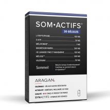 Aragan Synactifs SomActifs Sonno 30 capsule - Fatto in Francia - Easypara