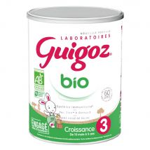 Guigoz Latte in polvere Da 10 Mesi a 3 Anni Croissance 3 Bio De 10 Mois à 3 Ans 800g - Easypara