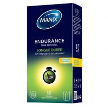Manix Endurance Preservativi Lubrificanti a lunga durata Controllo del tempo x12 - Easypara