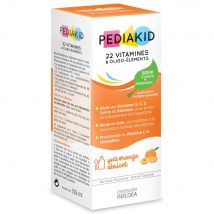 Pediakid 22 Vitamine e oligoelementi Sciroppo di arance e albicocche 125 ml - Easypara