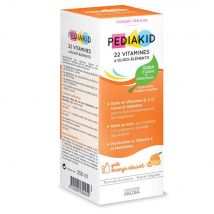 Pediakid 22 Vitamine e oligoelementi Sciroppo di arance e albicocche 250ml - Easypara