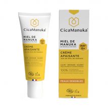 Cica Manuka Crema lenitiva biologica al miele di Manuka IAA15+ per pelli sensibili 75ml - Fatto in Francia - Easypara