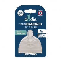 Dodie Tettarella multiforo Anti-colica Silicone - Fatto in Francia - Easypara