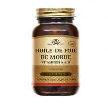 Solgar Huile De Foie De Morue Vitamines A et D Vitalité 250 Gélules - Easypara