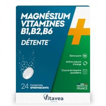 Vitavea Santé Magnesio + Vitamine B1 B2 B6 Détente 24 compresse - Fatto in Francia - Easypara