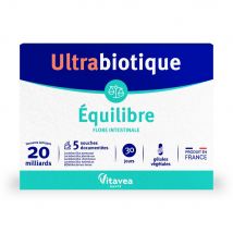 Vitavea Santé Ultrabiotique Equilibrio Flore intestinale 30 Geluli - Fatto in Francia - Easypara