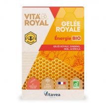 Vitavea Santé Vita'Royal Energia biologica Gelee Royale 10 fiale - Fatto in Francia - Easypara