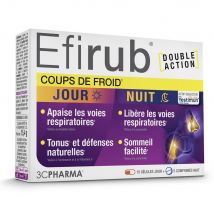 3C Pharma Efirub Colpi di freddo Giorno e Notte 15 Capsule Giorno + 5 Compresse Notte - Easypara