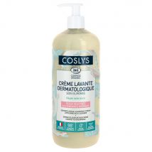 Coslys Crema detergente dermatologica biologica Profumo di mandorla per pelli reattive a tendenza atopica 1L - Fatto in Francia - Easypara