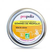 Propolia Gomme al miele e Propolis al limone 45 gomme da cancellare - Fatto in Francia - Easypara