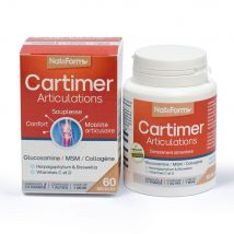 Nat&Form Cartimer Articulations 10g + Vitamine C 60 gélules - Fatto in Francia - Easypara