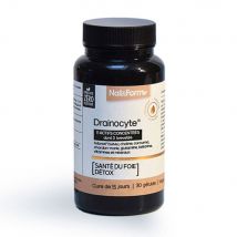 Nat&Form Drainocyte Detox per la salute del fegato 30 capsule - Fatto in Francia - Easypara