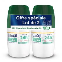 Etiaxil Deodorante Roll-on antitraspirante al Loto bio 48H Lotto 2x50ml - Easypara