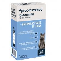 Biocanina Antiparassitario esterno Soluzione per gatti e furetti maculati Fiprocat Combo 3 pipette - Easypara