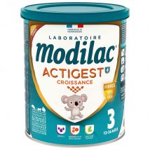 Modilac Actigest Latte in polvere 3 Da 12 a 36 mesi 800g - Fatto in Francia - Easypara