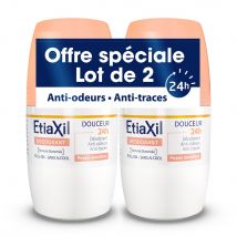Etiaxil Deodorante Roll-on Delicatezza senza alluminio 48h Pelle Sensibile 2x50ml - Easypara