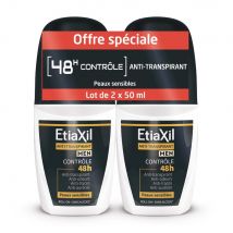 Etiaxil Deodorante Roll-on 48 ore per uomo 2x50ml - Easypara