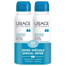 Uriage Deodorante Fraicheur Anti-Odore Anti-Umidità Pelle Sensibile 2x125ml - Easypara