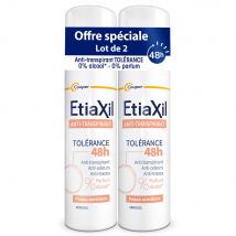 Etiaxil Anti-traspirante Deodorante aerosol 48h Tolérance Pelle Sensibile 2x150ml - Easypara