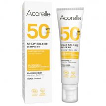 Acorelle Spray Solaire SPF50 Bio Certifié 100ml - Easypara