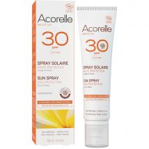 Acorelle Spray Solaire SPF30 Bio Certifié 100ml - Easypara