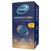Manix Contact Preservativi Ultra + Extra Lubrificati x20 - Fatto in Francia - Easypara