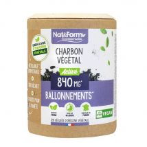 Nat&Form Carbone vegetale 840mg 120 capsule - Fatto in Francia - Easypara