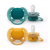 Avent Ultra Soft Succhietti ortodontici da 6 a 18 mesi Pelle molto sensibile x2 - Easypara