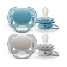 Avent Ultra Soft Succhietti ortodontici da 6 a 18 mesi Pelle molto sensibile x2 - Easypara