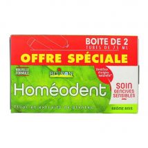 Boiron Homeodent Dentifricio per gengive sensibili Aroma di anice 2x75ml - Fatto in Francia - Easypara