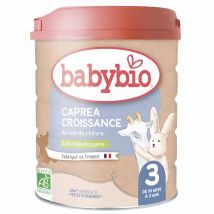 Babybio Latte per l'Infanzia Caprea 3 Growth Latte di capra biologico in polvere da 10 mesi a 3 anni De 10 Mois A 3 Ans 800g - Easypara