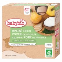Babybio 6 mesi Bottiglia da bere di latte di cocco biologico 4x85g - Easypara