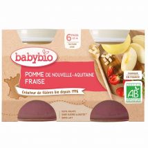 Babybio Frutta Petits Pots De Bio Des 6 Mois 2x130g - Easypara