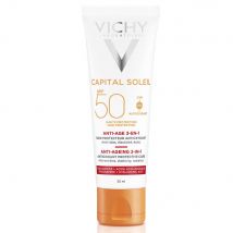 Vichy Ideal Soleil Trattamento antietà 3 in 1 antiossidante Sp50+ 50ml - Fatto in Francia - Easypara
