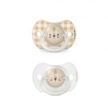 Suavinex SxPro Succhietto fisiologico in silicone Night & Day 0-6 mesi 0 à 6 Mois x2 - Easypara
