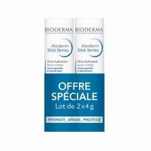 Bioderma Atoderm Stick Protettivo Labbra secche e screpolate 3x4g - Fatto in Francia - Easypara