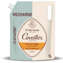 Cavaillès Ricarica Gel Bagno-Doccia Latte e Miele Pelle Sensibile 1L - Easypara