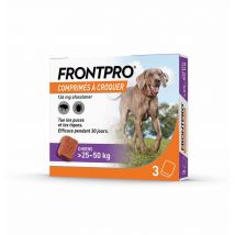 Frontline Frontpro Antiparassitario cane grande 20-50kg contro pulci e zecche x3 compresse - Easypara