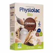 Physiolac Cereali Cacao Bio Des 6 Mois Bio 200g - Fatto in Francia - Easypara