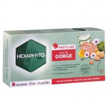 Hexaphyto Pastiglie mal di gola gusto menta x20 - Easypara